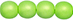 Round Beads 6mm (loose) : Neon Lime