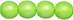 Round Beads 6mm (loose) : Neon Lime