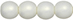 Round Beads 6mm (loose) : Neon White