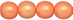 Round Beads 6mm (loose) : Neon Dark Orange