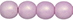 Round Beads 6mm (loose) : Neon Lavender