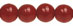 Round Beads 6mm (loose) : Opaque Caramel/Chocolate