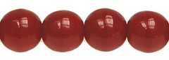 Round Beads 6mm (loose) : Opaque Caramel/Chocolate