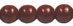 Round Beads 6mm (loose) : Opaque Red