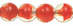 Round Beads 6mm (loose) : Crystal/ Red