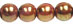 Round Beads 6mm (loose) : Luster - Opaque Rose/Gold Topaz