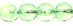 Round Beads 6mm (loose) : Phosphorus/Green