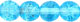 Round Crackle Beads 6mm (loose) : Aquamarine