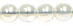 Round Beads 6mm (loose) : Hematite - Milky White