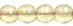 Round Beads 6mm (loose) : Luster - Transparent Champagne