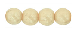 Round Beads 6mm (loose) : Luster - Opaque Champagne