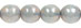 Round Beads 6mm (loose) : Blue Luster - Milky White