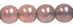 Round Beads 6mm (loose) : Blue Luster - Milky Pink