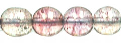 Round Beads 6mm (loose) : Luster - Transparent Topaz/Pink