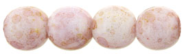 Round Beads 6mm (loose) : Luster - Opaque Topaz/Pink