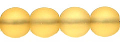 Round Beads 6mm (loose) : Matte - Lt Topaz