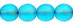 Round Beads 6mm (loose) : Matte - Aquamarine