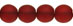 Round Beads 6mm (loose) : Matte - Siam Ruby