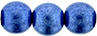 Round Beads 8mm (loose) : ColorTrends: Saturated Metallic Navy Peony