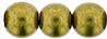 Round Beads 8mm (loose) : ColorTrends: Saturated Metallic Golden Lime