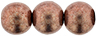 Round Beads 8mm (loose) : ColorTrends: Saturated Metallic Autumn Maple