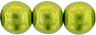 Round Beads 8mm (loose) : ColorTrends: Saturated Metallic Lime Punch