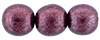 Round Beads 8mm (loose) : ColorTrends: Saturated Metallic Red Pear