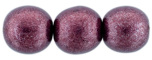 Round Beads 8mm (loose) : ColorTrends: Saturated Metallic Red Pear