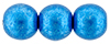 Round Beads 8mm (loose) : ColorTrends: Saturated Metallic Nebulas Blue