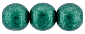 Round Beads 8mm (loose) : ColorTrends: Saturated Metallic Martini Olive