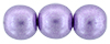 Round Beads 8mm (loose) : ColorTrends: Saturated Metallic Crocus Petal
