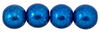 Round Beads 8mm (loose) : ColorTrends: Saturated Metallic Galaxy Blue