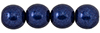 Round Beads 8mm (loose) : ColorTrends: Saturated Metallic Evening Blue