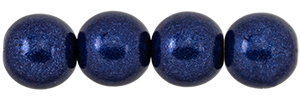 Round Beads 8mm (loose) : ColorTrends: Saturated Metallic Evening Blue