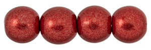Round Beads 8mm (loose) : ColorTrends: Saturated Metallic Cranberry