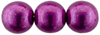 Round Beads 8mm (loose) : ColorTrends: Sueded Gold Fuchsia Red