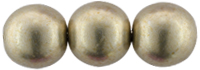 Round Beads 8mm (loose) : ColorTrends: Sueded Gold Cloud Dream