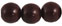 Round Beads 8mm (loose) : Opaque Cocoa Brown