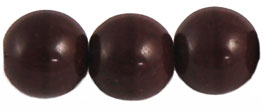 Round Beads 8mm (loose) : Opaque Cocoa Brown