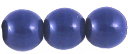 Round Beads 8mm (loose) : Opaque Blue