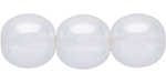 Round Beads 8mm (loose) : Transparent Pearl - Brilliant White