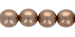 Round Beads 8mm (loose) : Pearl Coat - Gold