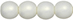 Round Beads 8mm (loose) : Neon White