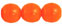 Round Beads 8mm (loose) : Opaque Orange