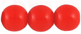 Round Beads 8mm (loose) : Opaque Red