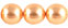 Round Beads 8mm (loose) : Pearl Coated