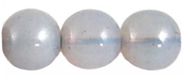 Round Beads 8mm (loose) : Luster Blue - Milky White