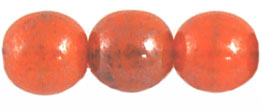 Round Beads 8mm (loose) : Blue Luster - Opal/Orange Multi