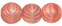 Round Beads 8mm (loose) : Matte - Red Stripe