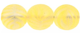 Round Beads 8mm (loose) : Matte - Yellow Stripe